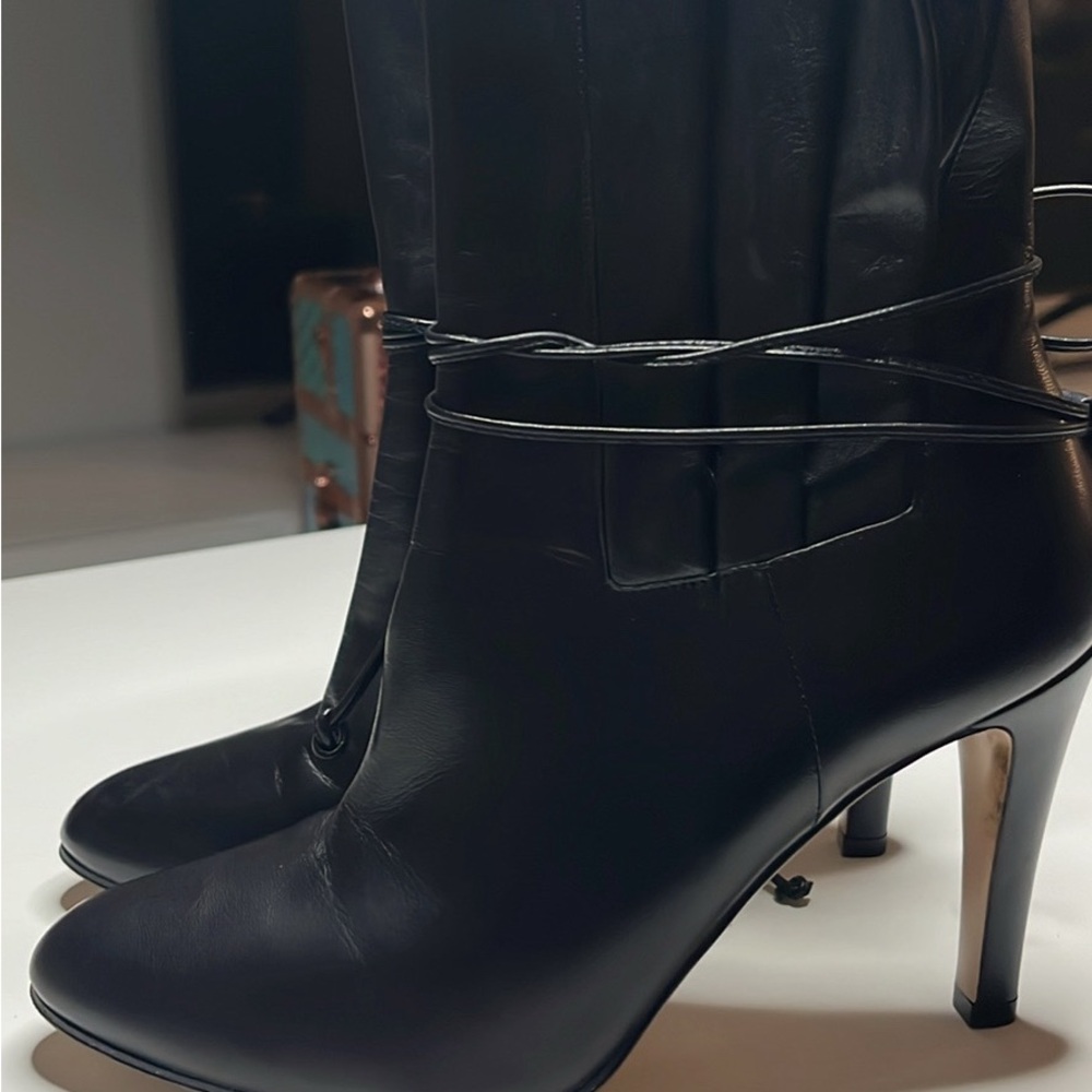 Gucci Black Leather Booties